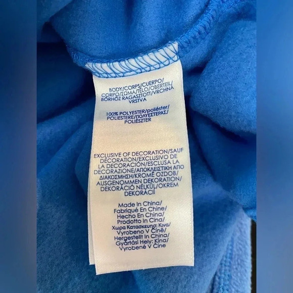 Chaps 1/4 Zip Soft Warm Fleece Pullover Sweatshirt Marine Blue Men’s XL New - Picture 6 of 10